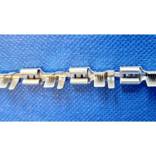 Stocko Stocko Faston / Vlakstekerhuls - ongeisoleerd - 6,3 x 0,8 mm - vertind koper - rol 5000st.