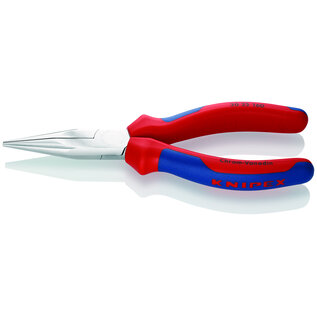 KNIPEX KNIPEX Langbektang met halfronde en verchroomde bek - lengte 160mm - 30 25 160