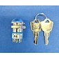 APEM APEM JD Serie Keylock Switch JD7509O - 6x 2,8mm  gold plated incl. 2 sleutels