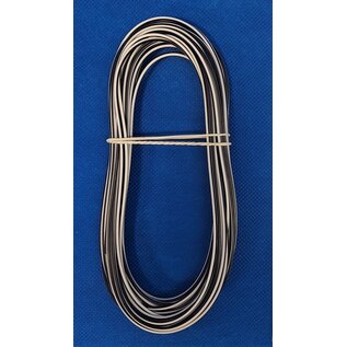 Cable-Engineer FLRY-B kabel 1,5mm2 - flexibele voertuigkabel - 10 meter Kleur Zwart-Wit