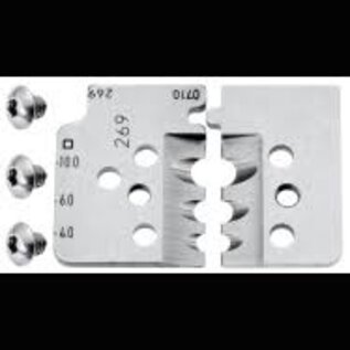 KNIPEX Set originele reservemessen van KNIPEX voor de precisiestriptang 12 12 10 voor strippen van 2,5 t/m 10,0 mm2  - 121910