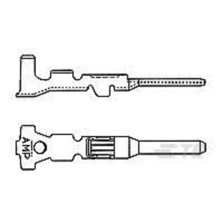 TE Connectivity AMP Superseal 1.5 Tab (man) contact of terminal voor draden van 1,5mm2 t/m 2,5mm2