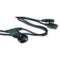 ACT ACT AK5055 230V Stroom Splitskabel CEE7/7 Male (Haaks)/2x C13 - 1,8 meter H05VV-F kabel