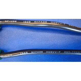 ACT ACT AK5055 230V Stroom Splitskabel CEE7/7 Male (Haaks)/2x C13 - 1,8 meter H05VV-F kabel