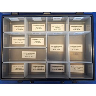 Cable-Engineer.com C-E Assortiment geïsoleerde adereindhulzen enkel+dubbel van 0,50 t/m 16, mm2 - 1900 stuks