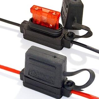 iMaXX Kant-en-klare zekeringhouder 1-Positie voor standaard steekzekering - splash-waterproof IP56 en 2,5mm2 kabel +/- 22cm
