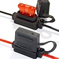 iMaXX Kant-en-klare zekeringhouder 1-Positie voor standaard steekzekering - splash-waterproof IP56 en 2,5mm2 kabel +/- 22cm
