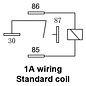 SIMA Auto Relais  4-Pins - 12V - 80A. - 1,6W  -  standaard coil/spoel - met bevestigingsbeugel - WM640 12A