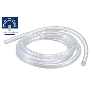 Cable-Engineer.com Flexibele PVC isolatiekous met een diameter van 4 mm - transparant - 50 meter gerold.