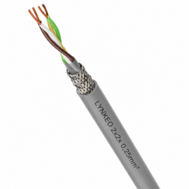 Lynxeo Lynxeo LiYCY 2x2x 0,25 mm² Twisted pair +  Afgeschermde Data kabel -  2m. +