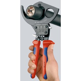 KNIPEX KNIPEX Kableschaar met ratel-systeem voor Koper en aluminium kabels t/m Ø 52 mm - 95 31 280