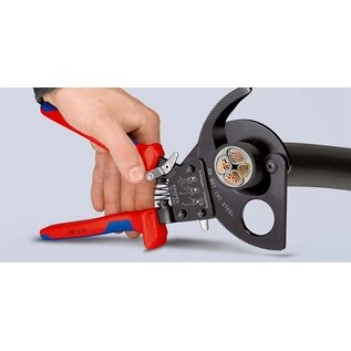 KNIPEX KNIPEX Kableschaar met ratel-systeem voor Koper en aluminium kabels t/m Ø 52 mm - 95 31 280