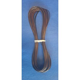 Cable-Engineer 0,50mm2 - FLRY-B kabel - 10 meter Zwart /Bruin
