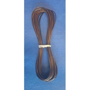 Cable-Engineer FLRY-B kabel 0,50mm2 - flexibele voertuigkabel - 10 meter Kleur Zwart / Bruin