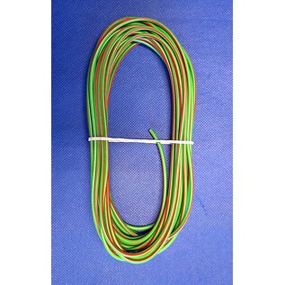 Cable-Engineer FLRY-B kabel 2,5mm2 - flexibele voertuigkabel - 10 meter Kleur Groen /Rood
