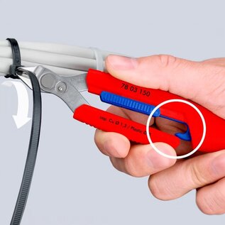 KNIPEX KNIPEX Slim Knips kniptang met gereedschapshouder - 7803150 V01
