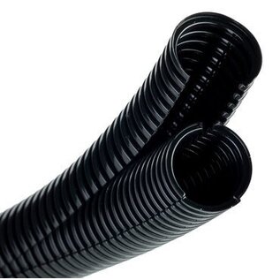 Schlemmer / Delfingen Schlemmer twin-ribbelbuis - NW10 - zwart - UV-bestendig / PA6 - 50m. rol - 1245210 -