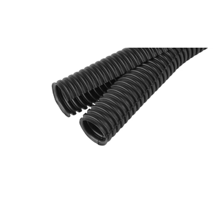 Schlemmer / Delfingen Schlemmer twin-ribbelbuis - NW17 - zwart - UV-bestendig / PA6 - 50m. - 1245210
