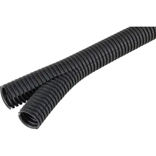 Schlemmer / Delfingen Schlemmer twin-ribbelbuis - NW17 - zwart - UV-bestendig / PA6 - 50m. - 1245210