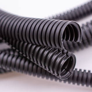 Schlemmer / Delfingen Schlemmer twin-ribbelbuis - NW17 - zwart - UV-bestendig / PA6 - 50m. - 1245210
