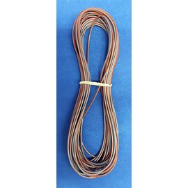 Cable-Engineer 1,5mm2 - FLRY-B kabel - 10 meter - Grijs/Rood (1x 1,5mm2)
