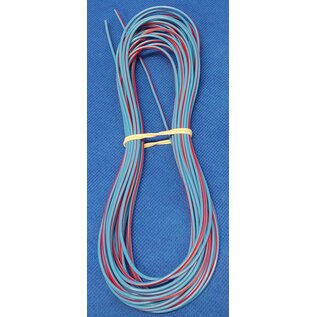 Cable-Engineer FLRY-B kabel - 0,50mm2 - flexibele voertuigkabel - 10m. - Kleur Blauw /Rood