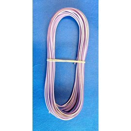 Cable-Engineer 1,5mm2 - FLRY-B kabel - 10 meter - Paars/Wit