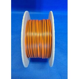 Cable-Engineer 1,0mm2 - FLRY-B kabel  - 50m. - Oranje/ Zwart