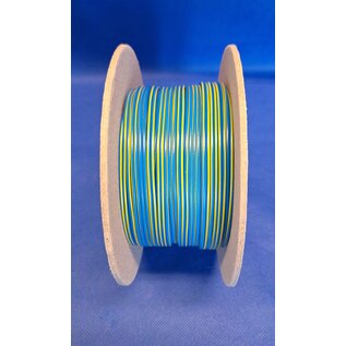 Cable-Engineer FLRY-B kabel 1,0mm2  voertuigkabel  op rol met 50 meter in de kleur Blauw/Geel