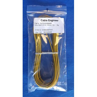 Cable-Engineer FLRY-B kabel 1,5mm2 - flexibele voertuigkabel - 10 meter Kleur Geel /Zwart