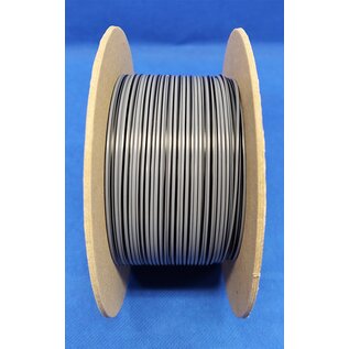 Cable-Engineer 0,50mm2 FLRY-B kabel - flexibele voertuigkabel op rol met 50 meter in de kleur Zwart/Grijs