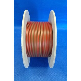 Cable-Engineer FLRY-B kabel 0,50mm2 - flexibele voertuigkabel op rol met 50 meter in de kleur Bruin / Rood
