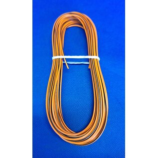 Cable-Engineer FLRY-B kabel 1,5mm2 - flexibele voertuigkabel - 10 meter Kleur Oranje /Zwart
