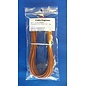 Cable-Engineer FLRY-B kabel 1,5mm2 - flexibele voertuigkabel - 10 meter Kleur Oranje /Zwart