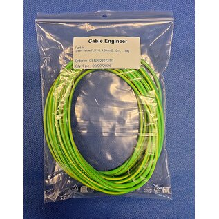 Cable-Engineer FLRY-B kabel 4,0mm2 - flexibele voertuigkabel - 10 meter Kleur Groen/Geel
