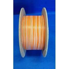 Cable-Engineer 0,50mm2 - FLRY-B kabel - 100m. Kleur Oranje / Wit