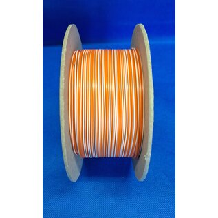 Cable-Engineer FLRY-B kabel 0,50mm2 - flexibele voertuigkabel op rol met 100 meter Kleur Oranje/Wit