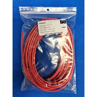 Cable-Engineer FLRY-B kabel 6,0mm2 - flexibele voertuigkabel - 10 meter Kleur ROOD / BLAUW