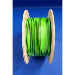 Cable-Engineer FLRY-B kabel 1,5mm2 - flexibele voertuigkabel  op rol met 50 meter in de kleur Groen / Zwart
