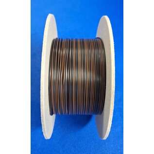 Cable-Engineer FLRY-B kabel 0,50mm2 - flexibele voertuigkabel op rol met 50 meter in de kleur Zwart  / Bruin