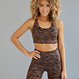 Brown Zebra Sports Bra