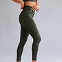 Green Leopard Legging