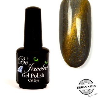 Urban Nails Be Jeweled Cateye 02 Grijs met Goud