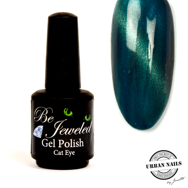 Urban Nails Be Jeweled Cateye 17 Groen-blauw