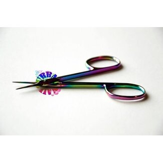 Urban Nails Cuticle Scissors Fine STR Rainbow