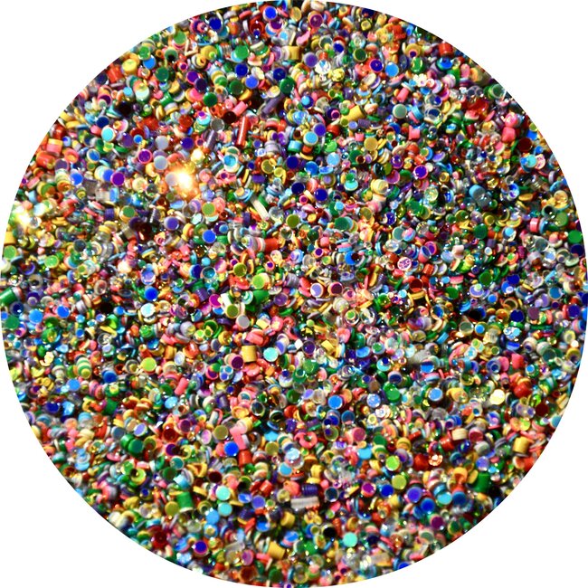 Urban Nails Urban Nails Glitters UNG 56 Confetti-blauw