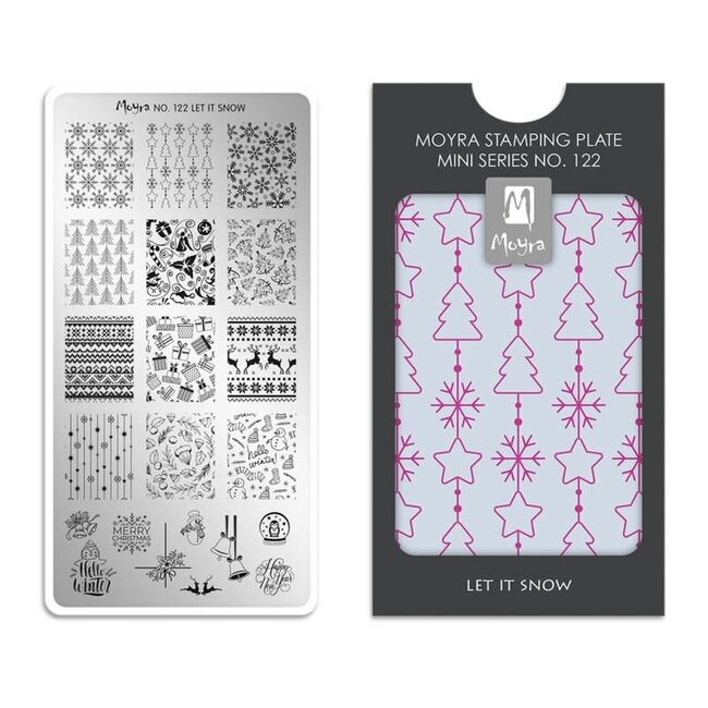 Moyra Moyra Mini Stamping plate 122 Let it snow