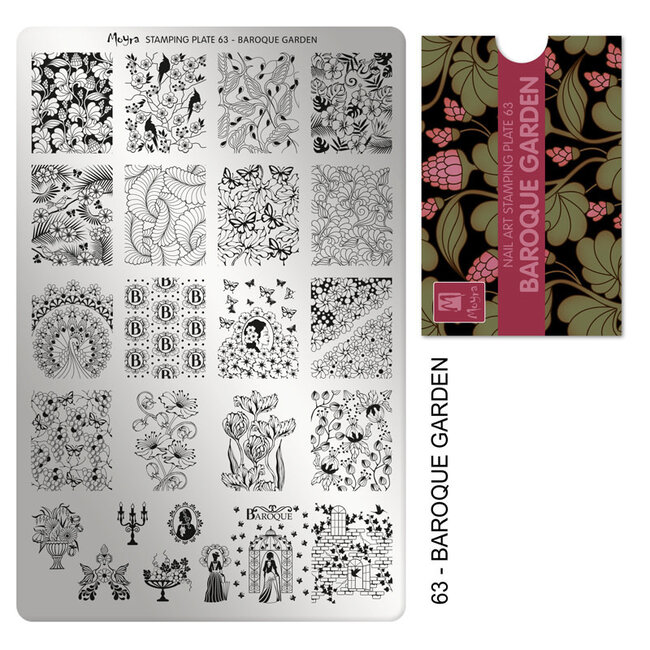 Moyra Moyra Stamping plate 63 Baroque garden