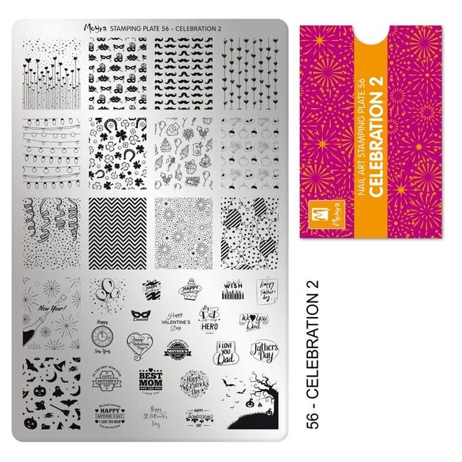 Moyra Moyra Stamping plate 56 Celebration 2