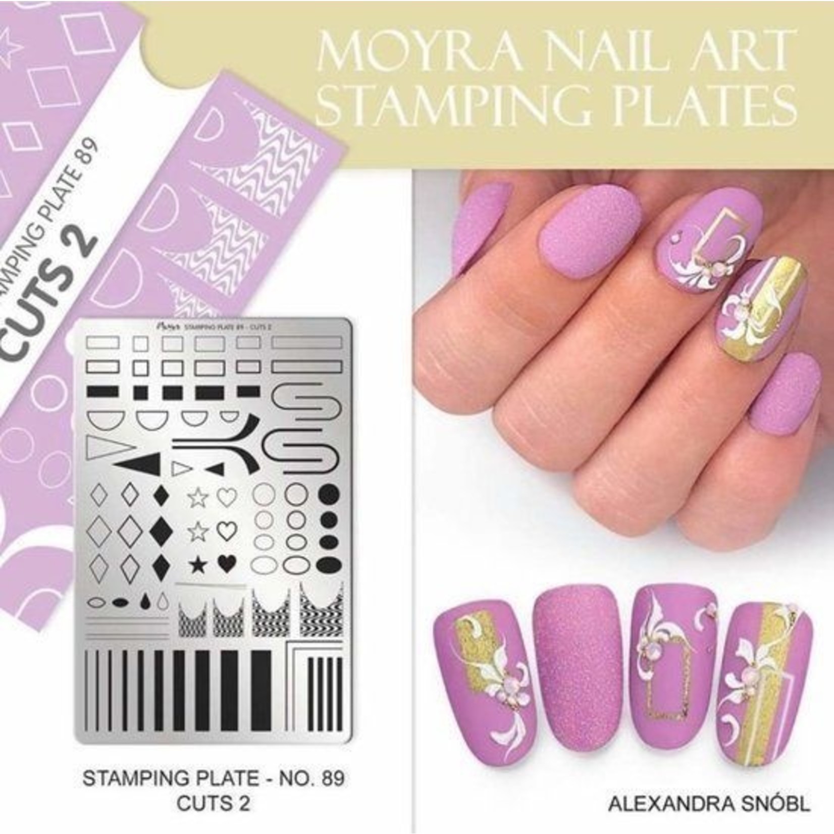 Moyra Moyra Stamping plate 89 Cuts 2